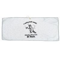 I Swing Both Ways Large Microfiber Waffle Golf Towel