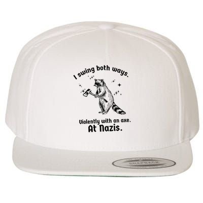 I Swing Both Ways Wool Snapback Cap