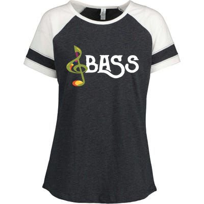 I Sing Bass Barbershop Quartet Vocal Singer Gift Enza Ladies Jersey Colorblock Tee