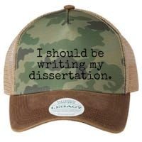 I Should Be Writing My Dissertation Funny Dissertation Legacy Tie Dye Trucker Hat