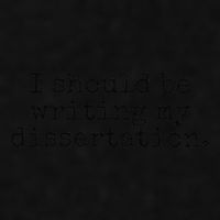 I Should Be Writing My Dissertation Funny Dissertation Ladies PosiCharge Tri-Blend Wicking Tank