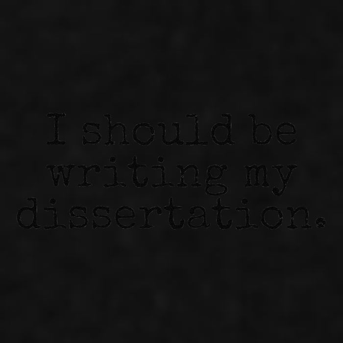 I Should Be Writing My Dissertation Funny Dissertation Ladies PosiCharge Tri-Blend Wicking Tank