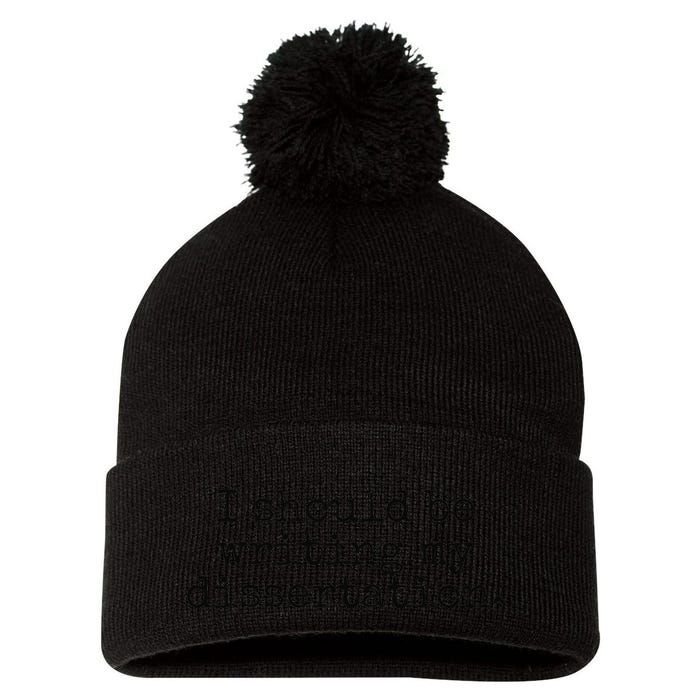 I Should Be Writing My Dissertation Funny Dissertation Pom Pom 12in Knit Beanie