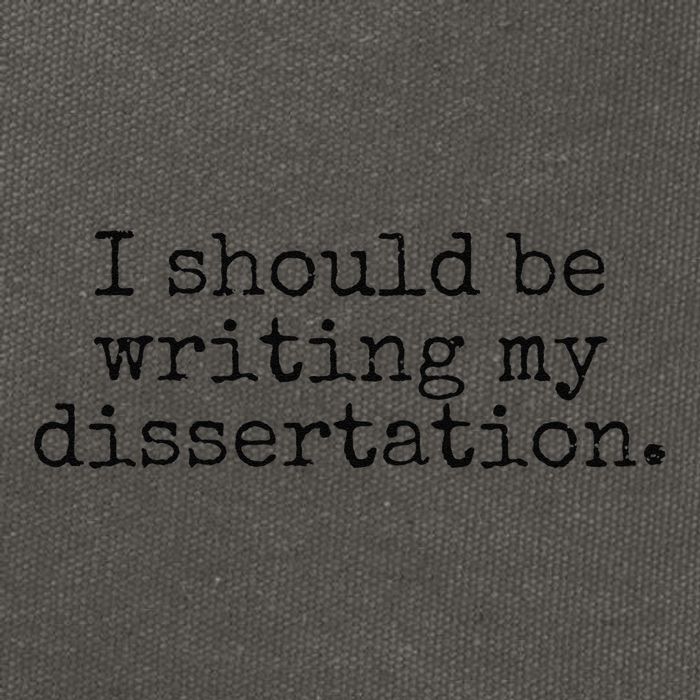 I Should Be Writing My Dissertation Funny Dissertation Cotton Canvas Backpack