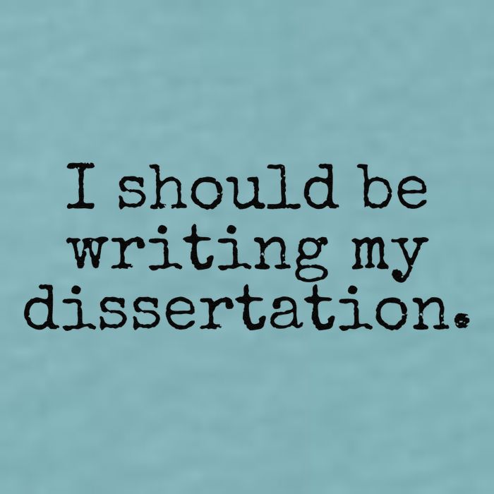 I Should Be Writing My Dissertation Funny Dissertation Sueded Cloud Jersey T-Shirt