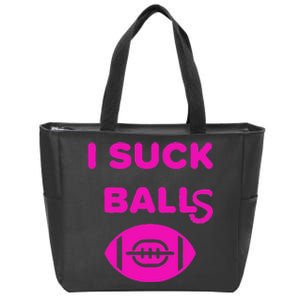 I Suck Balls In Fantasy Football Last Place Loser Zip Tote Bag