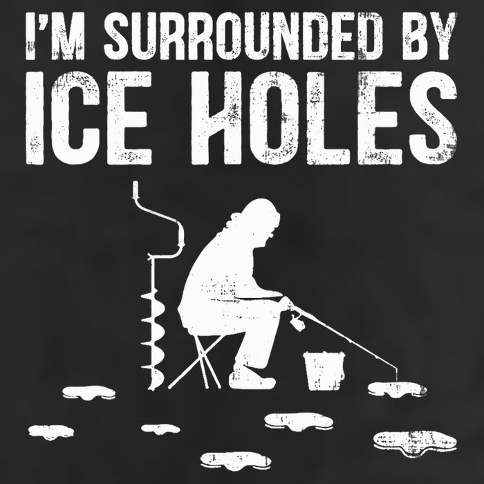 I'm Surrounded By Ice Hole Funny Fisher Winter Fishing Adult Drive Performance Visor