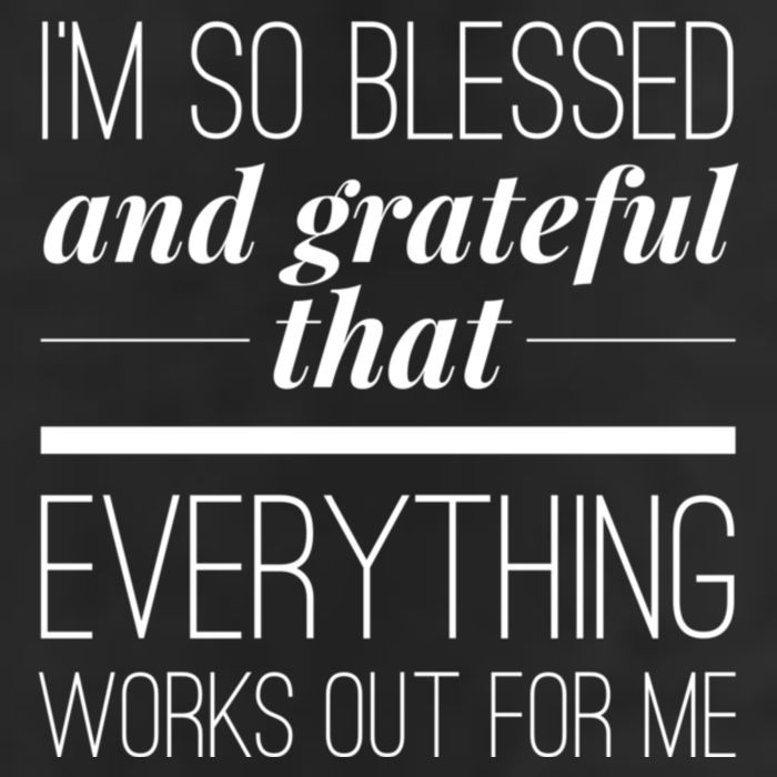 I'm So Blessed And Grateful That Everything Works Out For Me 25L Jumbo Tote