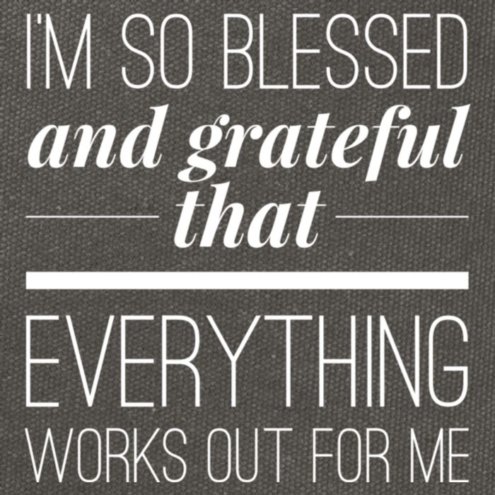 I'm So Blessed And Grateful That Everything Works Out For Me Cotton Canvas Backpack