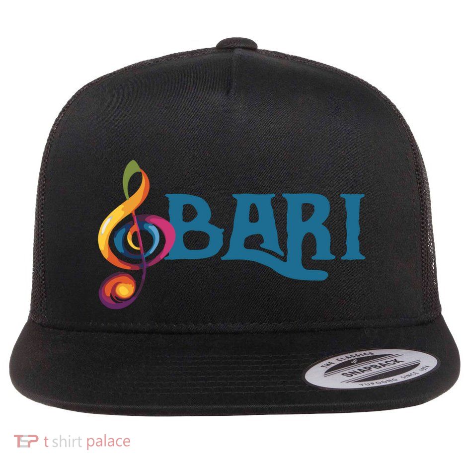 I Sing Baritone Barbershop Quartet Vocal Singer Funny Gift Flat Bill Trucker Hat