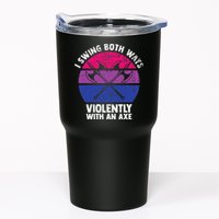 I Swing Both Ways Violently With An Axe Bisexual LGBT Pride Tumbler