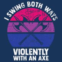 I Swing Both Ways Violently With An Axe Bisexual LGBT Pride Infant Baby Jersey Bodysuit