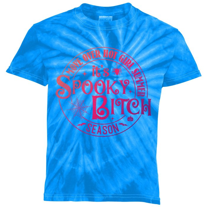 Its Spooky Bitch Move Over Hot Summer Season Gift Kids Tie-Dye T-Shirt