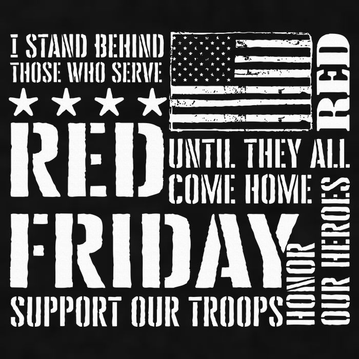 I Stand Behind Those Who Serve American Flag Red Friday Ladies PosiCharge Tri-Blend Wicking Tank