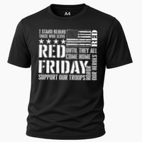 I Stand Behind Those Who Serve American Flag Red Friday Performance Shirt