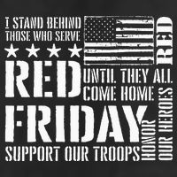 I Stand Behind Those Who Serve American Flag Red Friday Microfiber Hand Towel