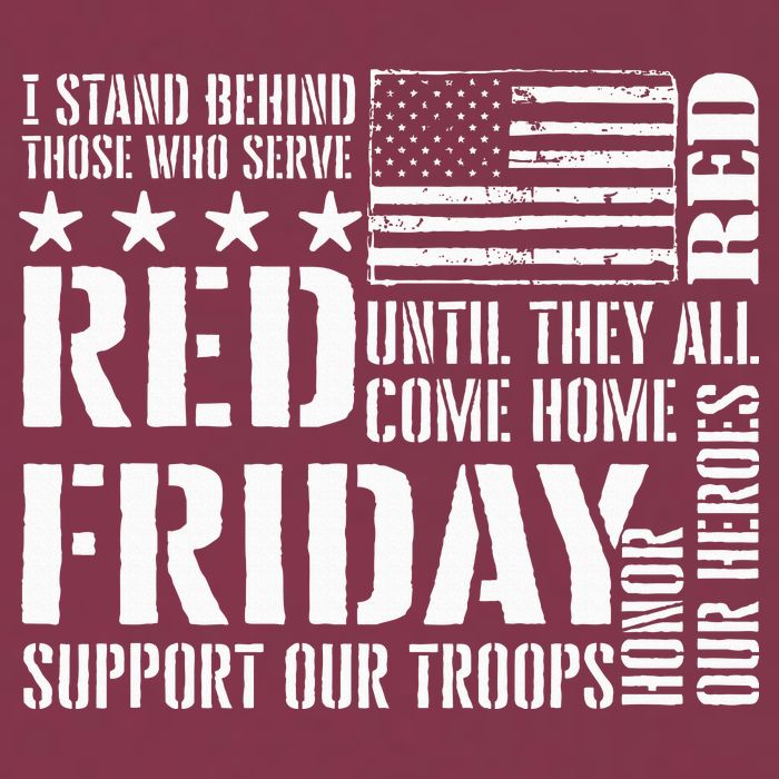 I Stand Behind Those Who Serve American Flag Red Friday 16oz Travel Tumbler