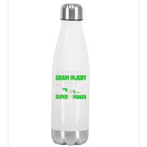 I Survived Brain Injury Awareness TBI Brain Injury Survivor Stainless Steel Insulated Water Bottle