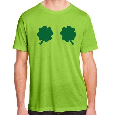 Irish Shamrock Boobs Funny St. Paddy's Day Adult ChromaSoft Performance T-Shirt