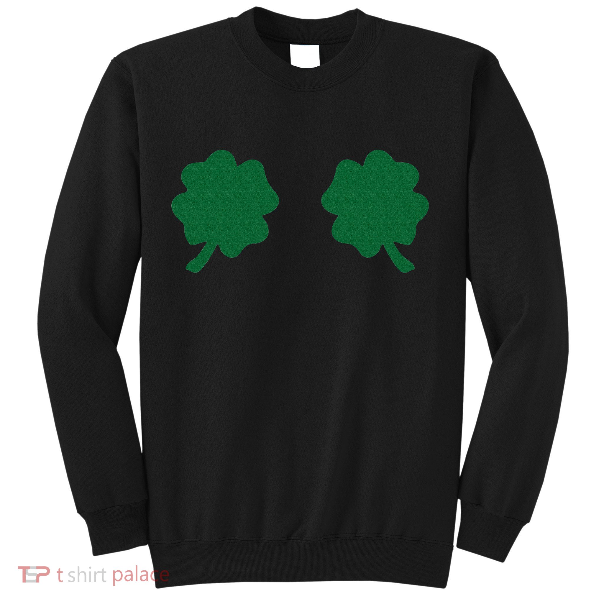 Irish Shamrock Boobs Funny St. Paddy's Day Sweatshirt