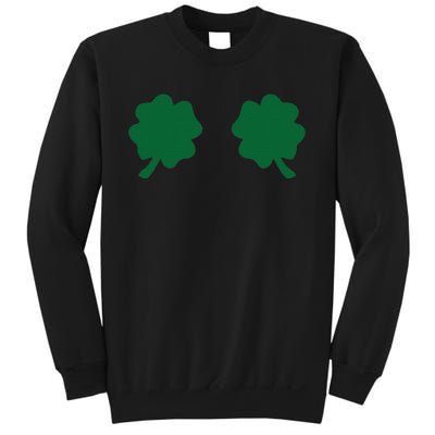 Irish Shamrock Boobs Funny St. Paddy's Day Sweatshirt