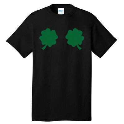 Irish Shamrock Boobs Funny St. Paddy's Day Tall T-Shirt