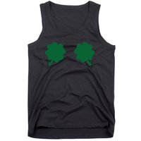 Irish Shamrock Boobs Funny St. Paddy's Day Tank Top