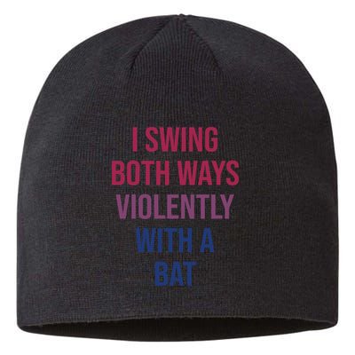 I Swing Both Ways Violently With A Bat Actual Joe Quinn Sustainable Beanie