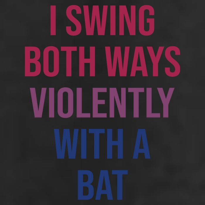 I Swing Both Ways Violently With A Bat Actual Joe Quinn 25L Jumbo Tote