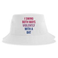 I Swing Both Ways Violently With A Bat Actual Joe Quinn Sustainable Bucket Hat