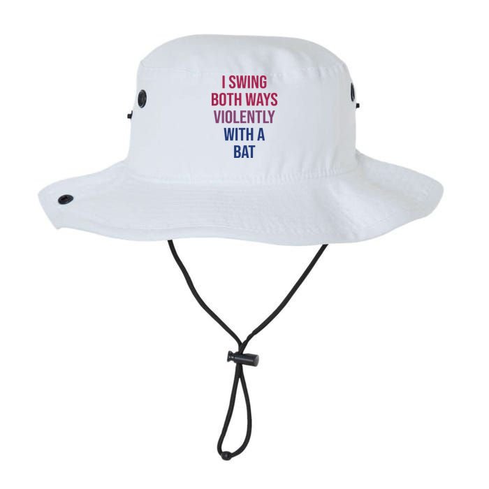 I Swing Both Ways Violently With A Bat Actual Joe Quinn Bucket Hat