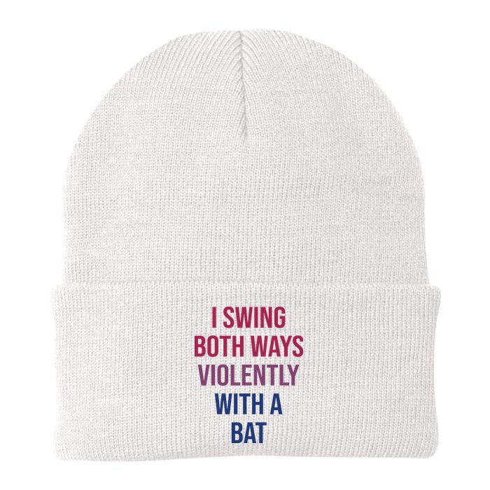 I Swing Both Ways Violently With A Bat Actual Joe Quinn Beanie