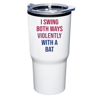 I Swing Both Ways Violently With A Bat Actual Joe Quinn Tumbler