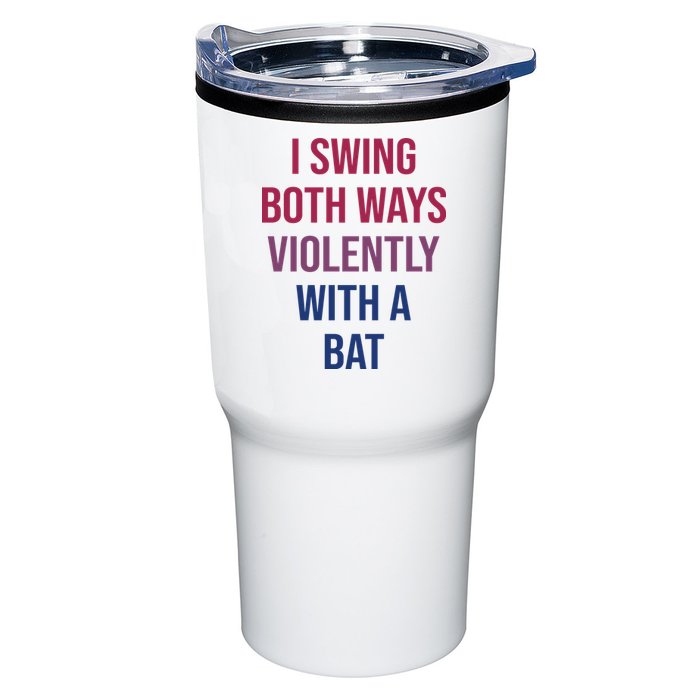 I Swing Both Ways Violently With A Bat Actual Joe Quinn Tumbler