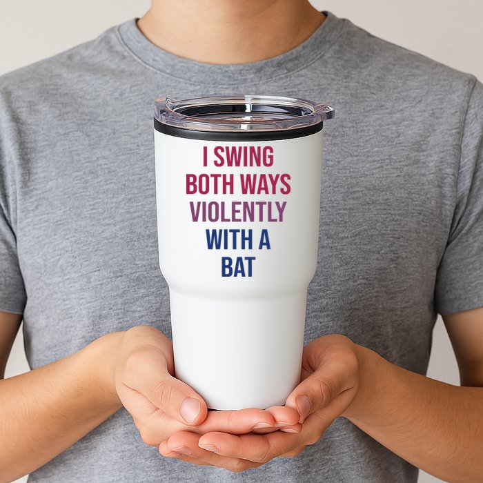 I Swing Both Ways Violently With A Bat Actual Joe Quinn Tumbler
