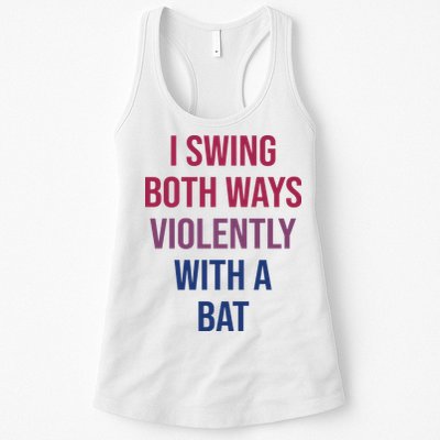 I Swing Both Ways Violently With A Bat Actual Joe Quinn Womens Tank Top