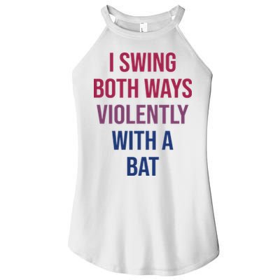 I Swing Both Ways Violently With A Bat Actual Joe Quinn Women's Perfect Tri Rocker Tank