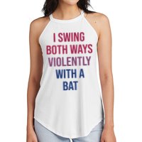 I Swing Both Ways Violently With A Bat Actual Joe Quinn Women's Perfect Tri Rocker Tank