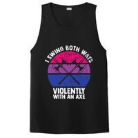 I Swing Both Ways Violently With An Axe Bisexual LGBT Pride PosiCharge Competitor Tank