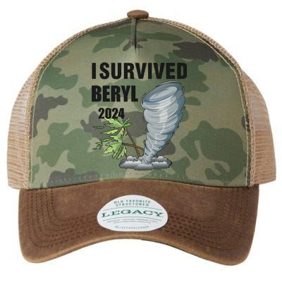 I Survived Beryl 2024 Support Squad Legacy Tie Dye Trucker Hat