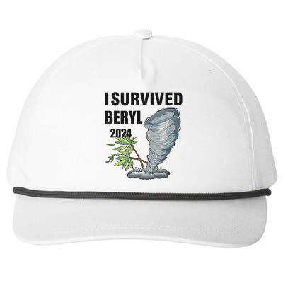 I Survived Beryl 2024 Support Squad Snapback Five-Panel Rope Hat