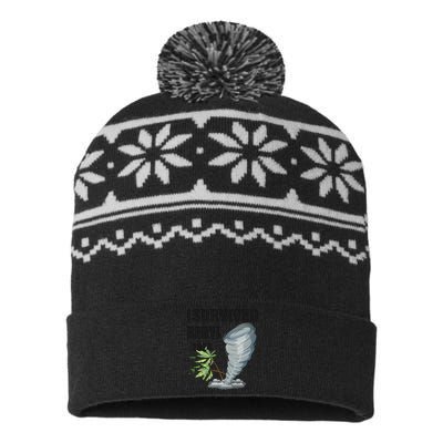 I Survived Beryl 2024 Support Squad USA-Made Snowflake Beanie