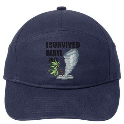 I Survived Beryl 2024 Support Squad 7-Panel Snapback Hat