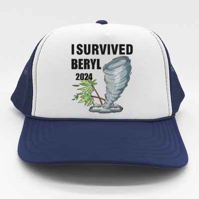 I Survived Beryl 2024 Support Squad Trucker Hat