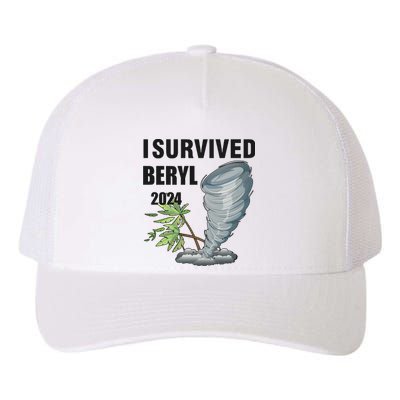 I Survived Beryl 2024 Support Squad Yupoong Adult 5-Panel Trucker Hat