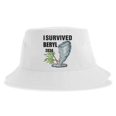 I Survived Beryl 2024 Support Squad Sustainable Bucket Hat