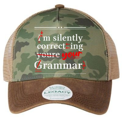 Im Silently Correcting Your Grammar For Grammar Police Legacy Tie Dye Trucker Hat