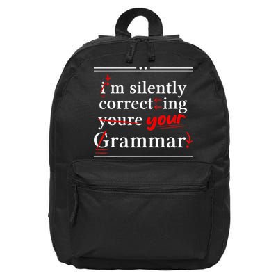 Im Silently Correcting Your Grammar For Grammar Police 16 in Basic Backpack