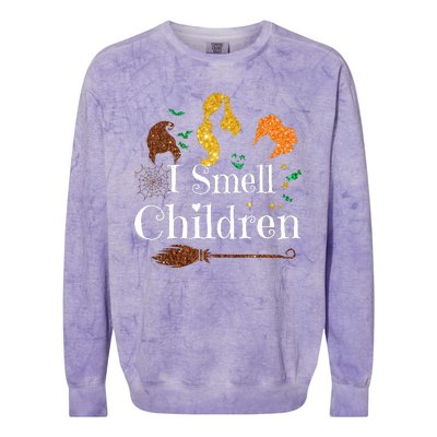 I Smell Children Funny Halloween Colorblast Crewneck Sweatshirt