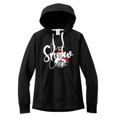 Im Snow Cute Funny Snow Merry Christmas Gift Women's Fleece Hoodie